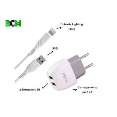 Carregador Completo Light IOS Premium 