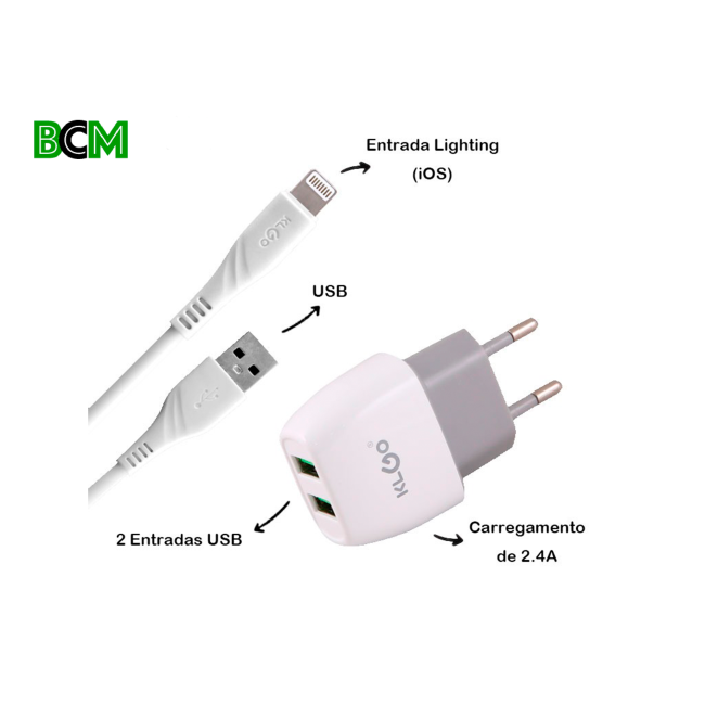 Carregador Completo Light IOS Premium 