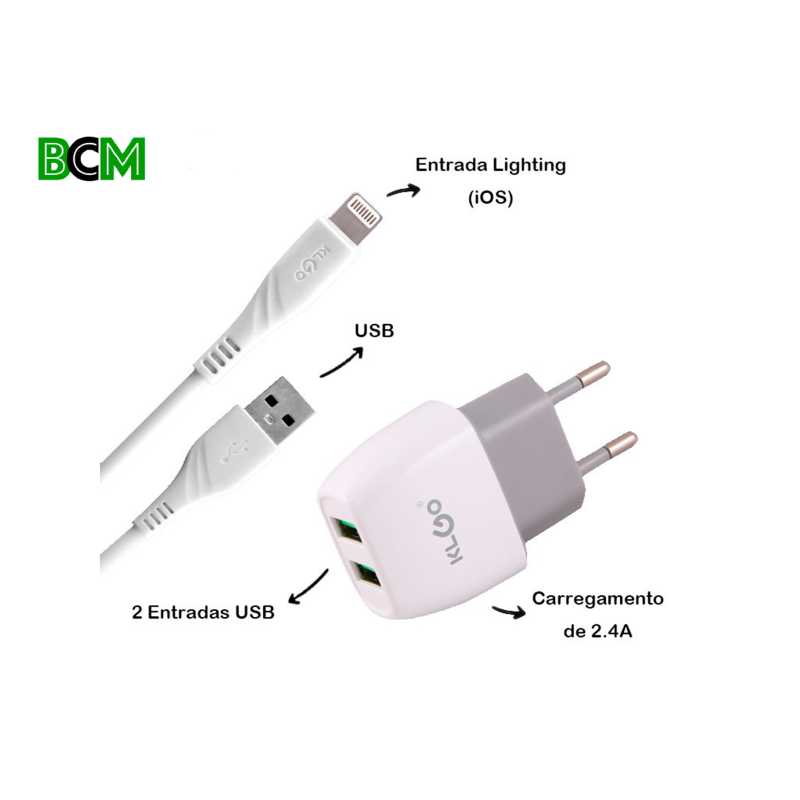 Carregador Completo Light IOS Premium 