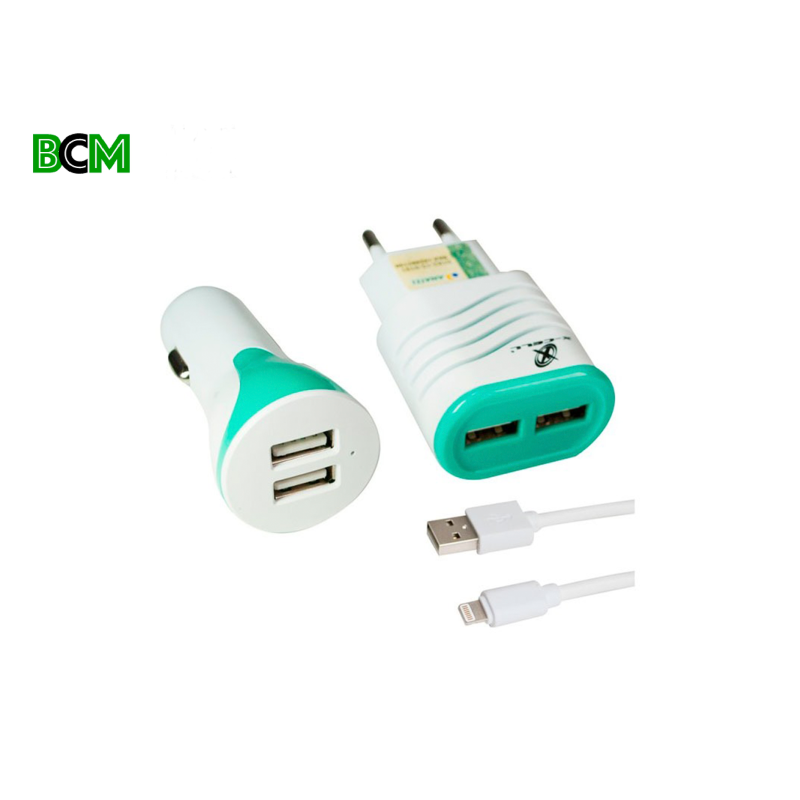 Kit Carregador IOS 3X1 Para iPhone