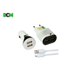 Kit Carregador 3X1 V8 Micro USB