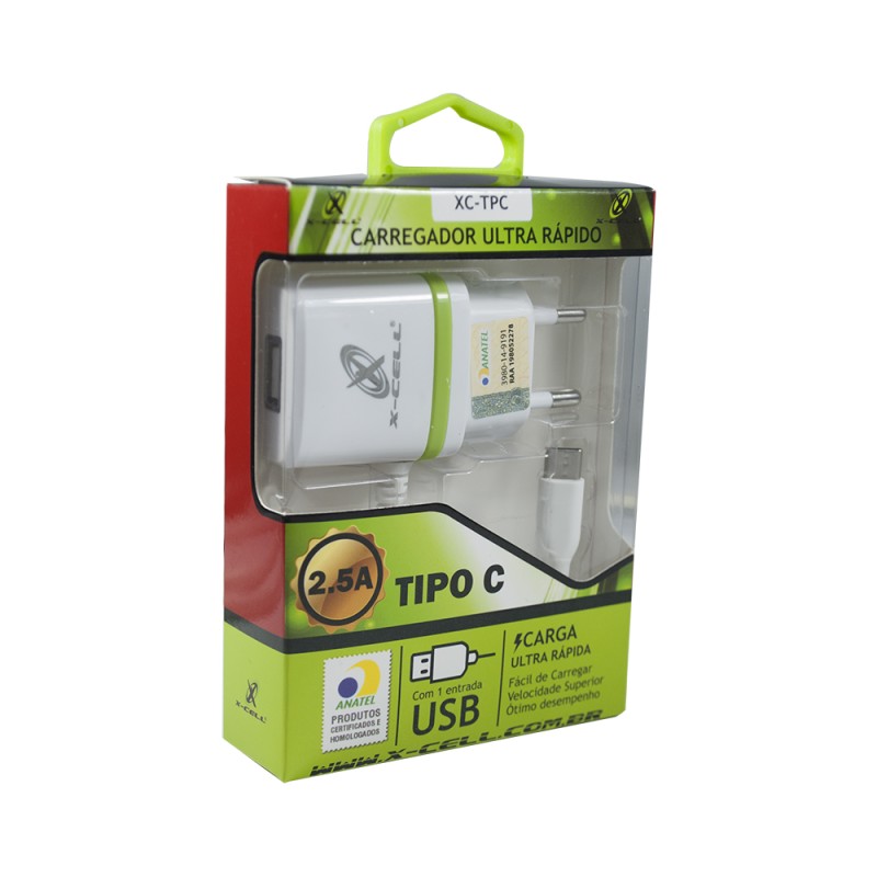 Carregador Ultra Rápido Type C XC-TPC