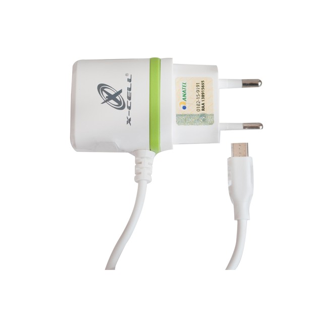 Carregador Cabo Fixo Micro USB V8-GLX