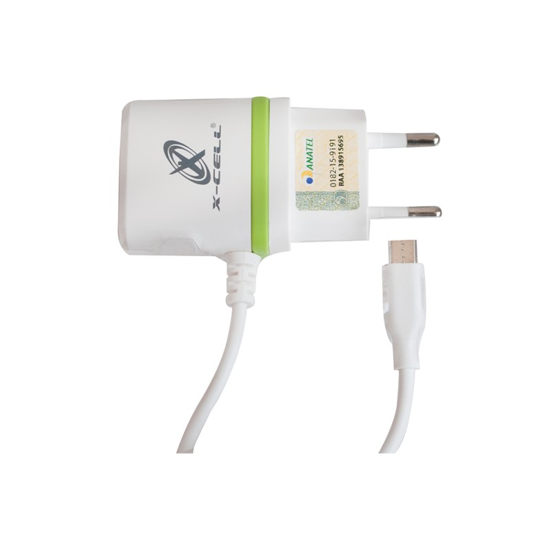 Carregador Cabo Fixo Micro USB V8-GLX