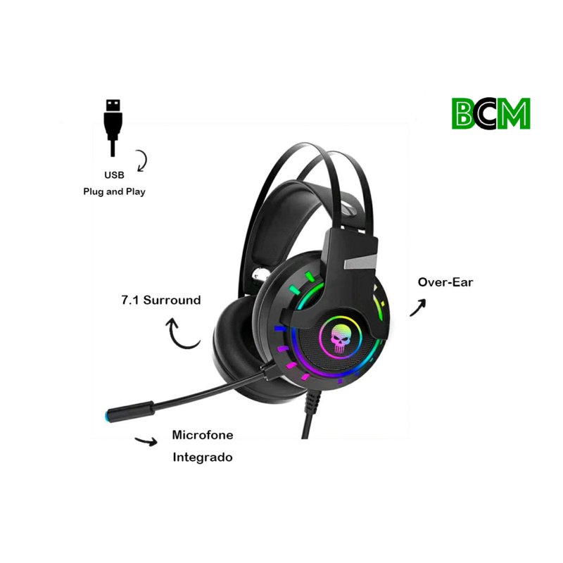 HEADSET GAMER 7.1 USB