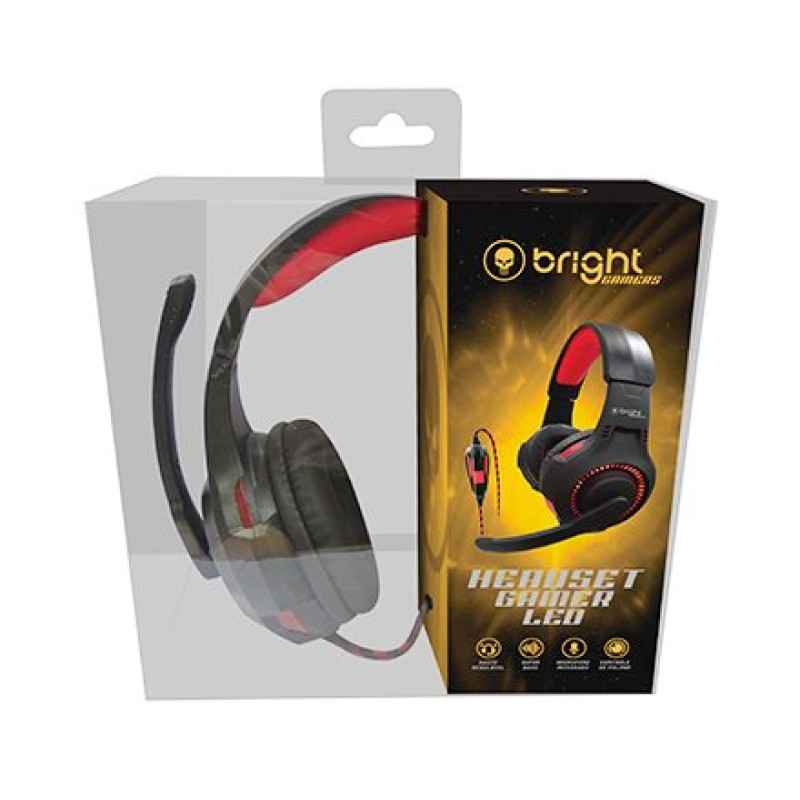 Headset Gamer Led Vermelho