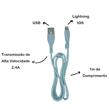 Cabo Light IOS 2.4A 1M