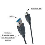 Cabo Micro USB XC-CD-V8 3.0A