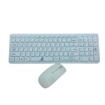 Kit Teclado + Mouse Sem Fio Branco